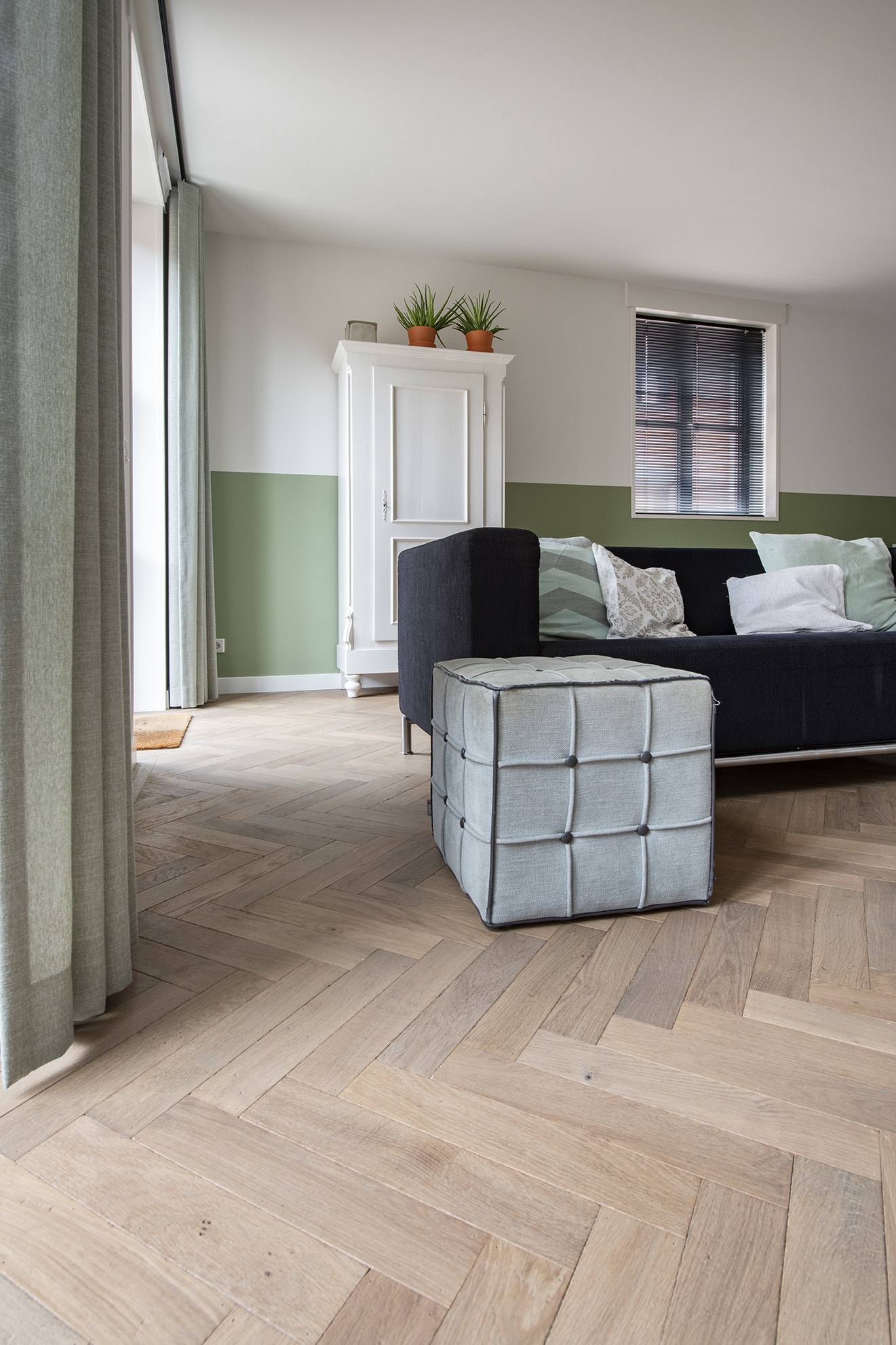 Z-parket New York verouderde visgraat parketvloer